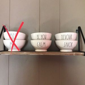 Rae Dunn cereal bowls.